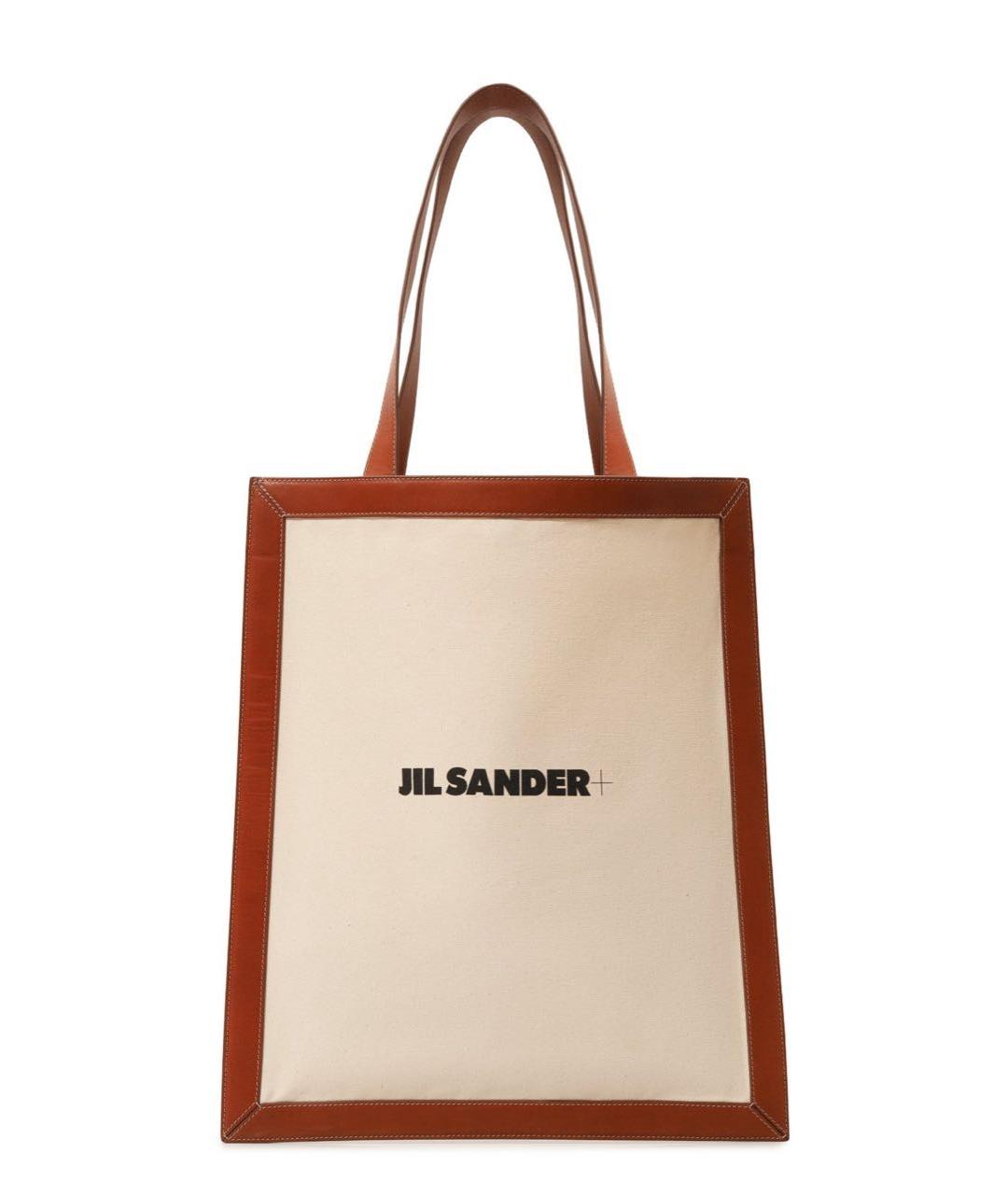 JIL SANDER Бежевая сумка тоут, фото 1