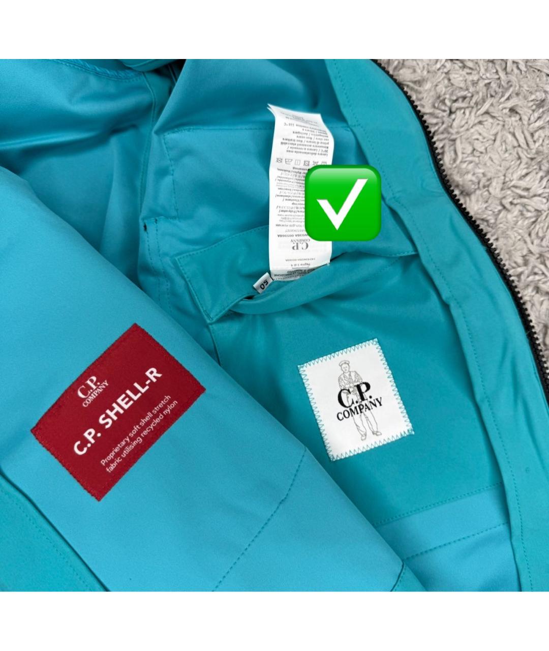 CP COMPANY Бирюзовый жилет, фото 5