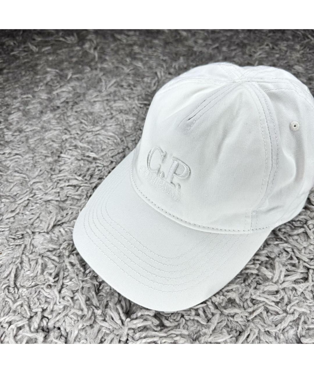 CP COMPANY Белая хлопковая кепка/бейсболка, фото 2