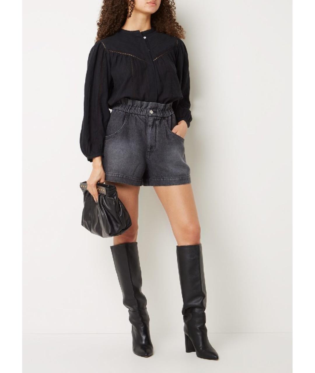 ISABEL MARANT ETOILE Антрацитовые шорты, фото 5