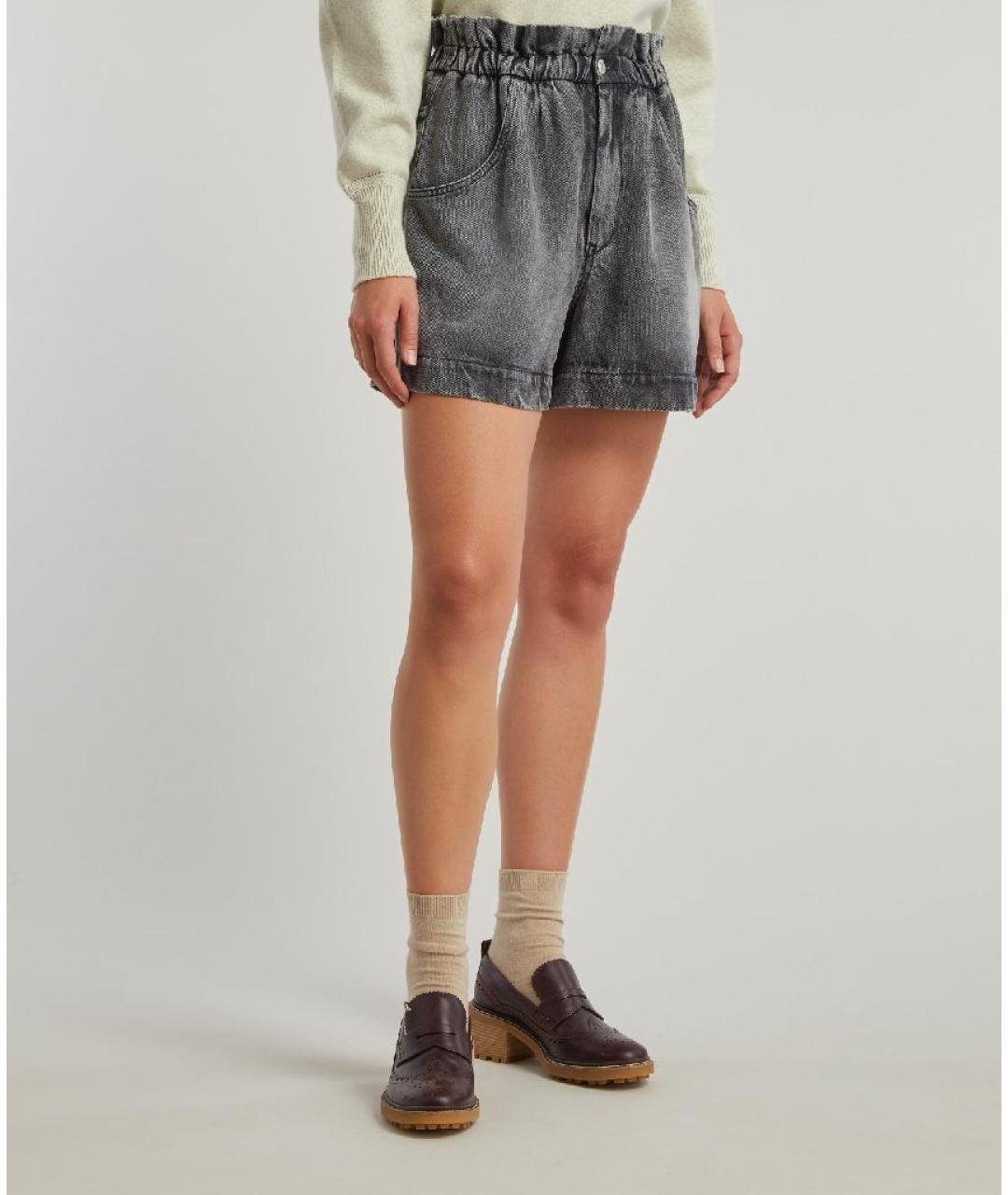 ISABEL MARANT ETOILE Антрацитовые шорты, фото 7