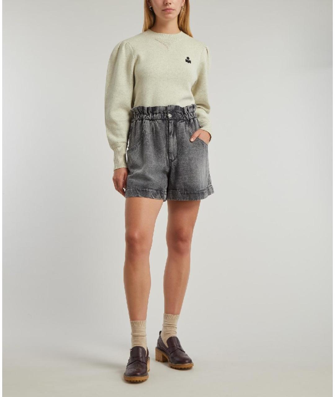 ISABEL MARANT ETOILE Антрацитовые шорты, фото 8