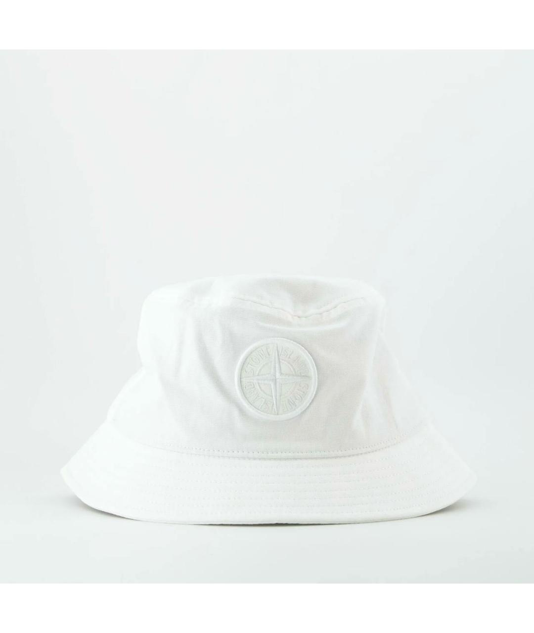 STONE ISLAND Белая хлопковая кепка/бейсболка, фото 6