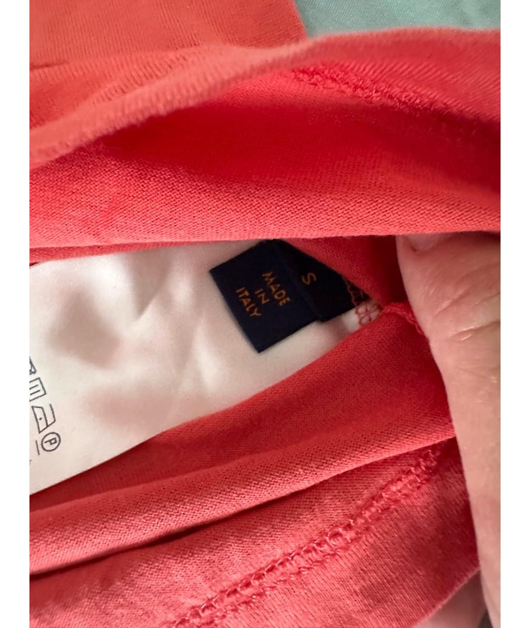 LOUIS VUITTON Коралловая футболка, фото 3