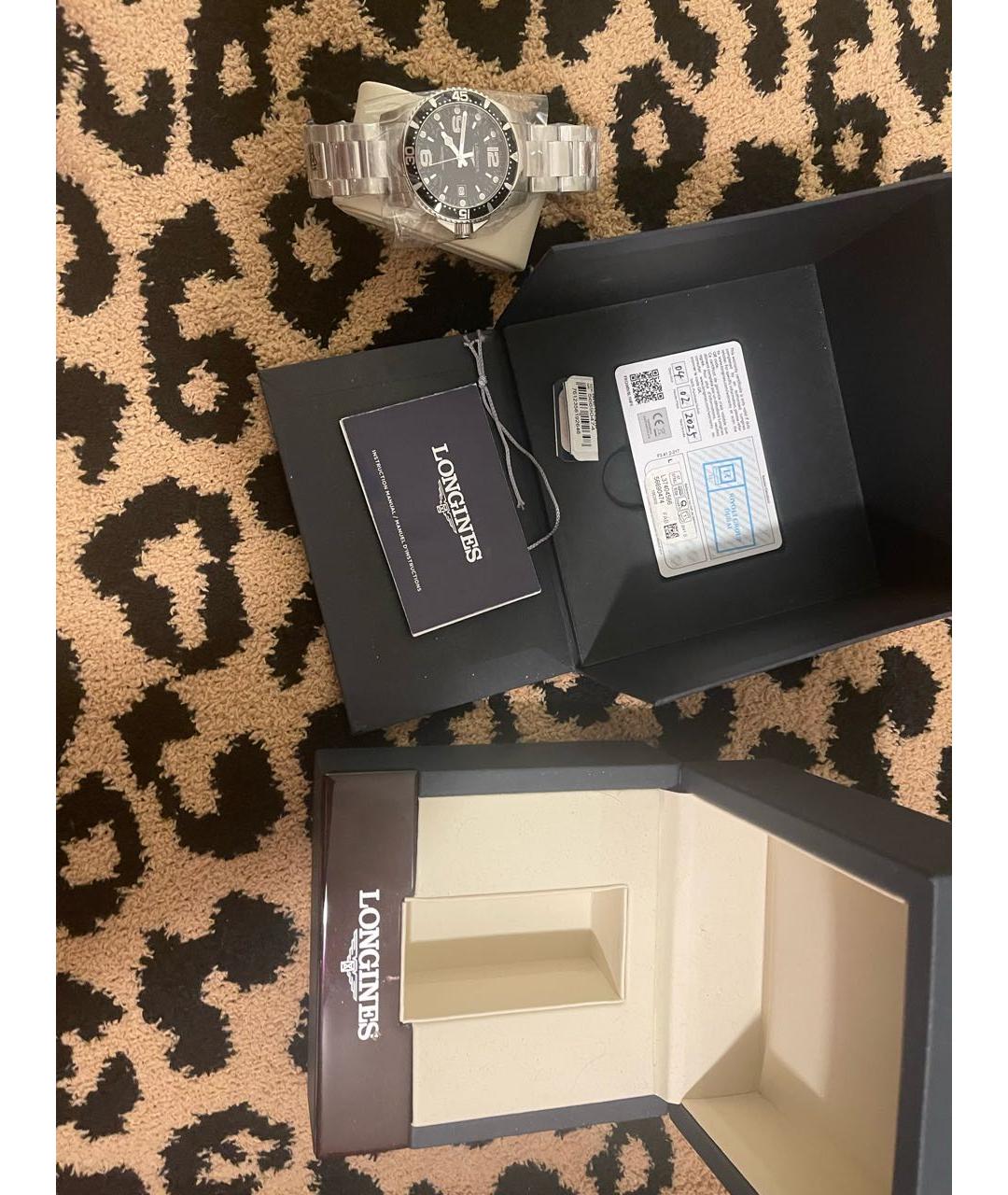 LONGINES Серебряные стальные часы, фото 4