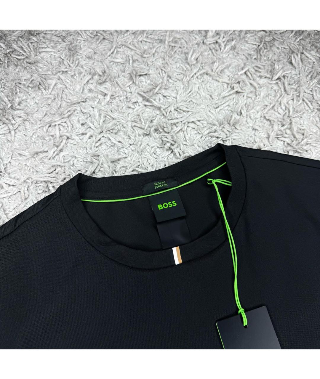 HUGO BOSS Черная футболка, фото 2