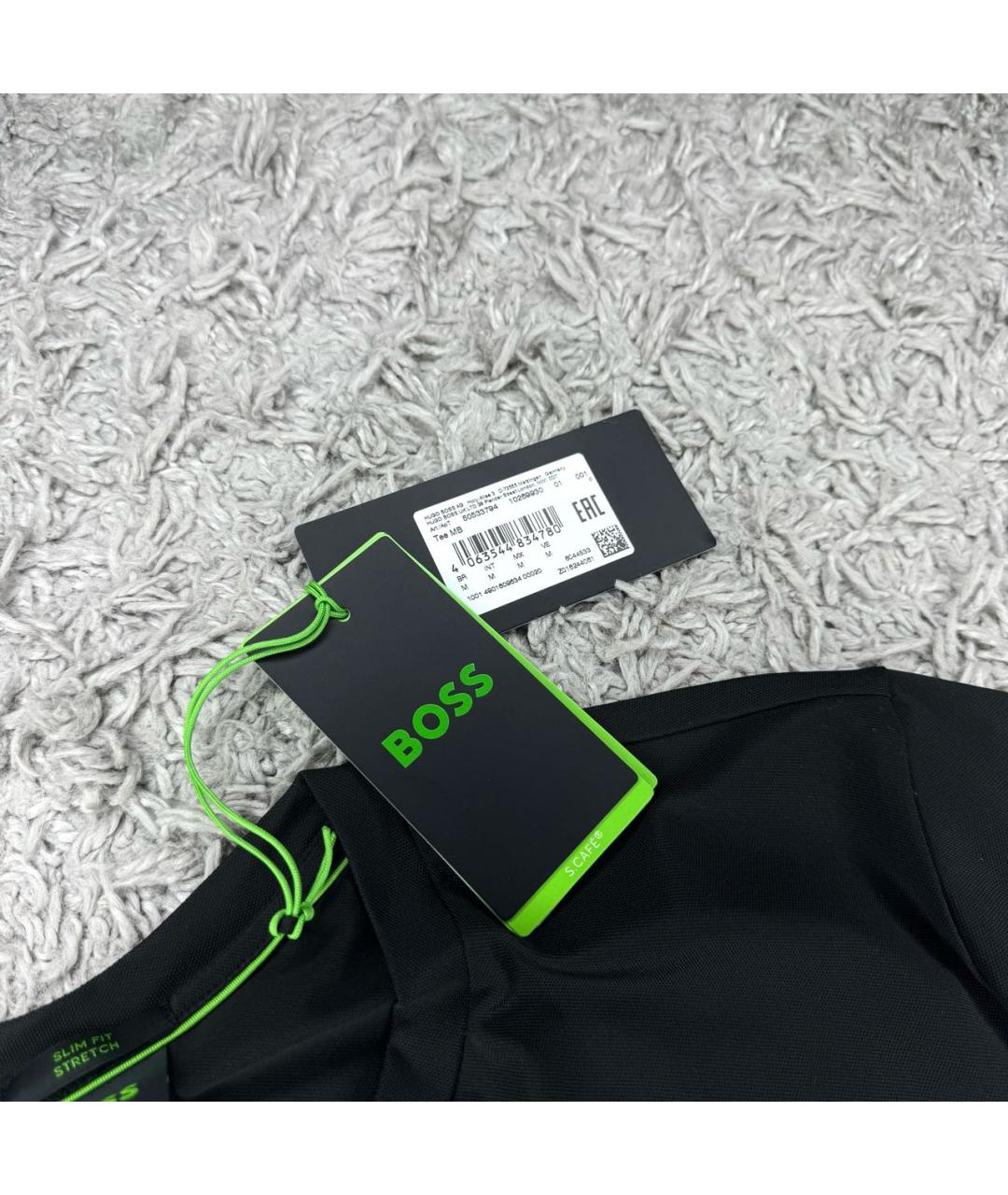 HUGO BOSS Черная футболка, фото 4