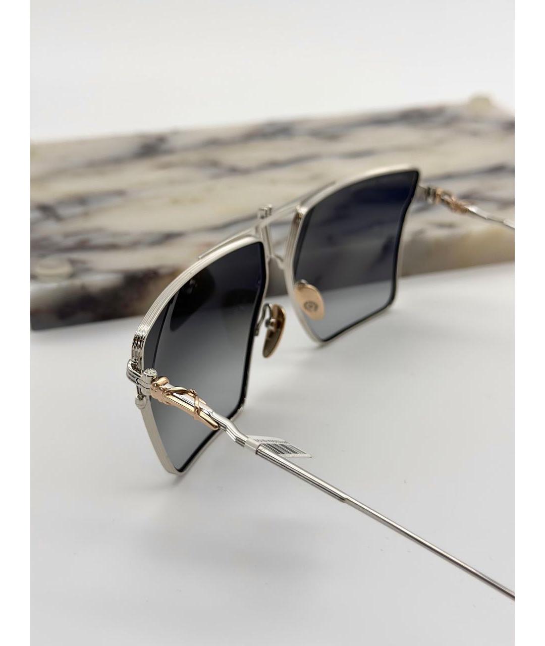 CHROME HEARTS Серебряные металлические солнцезащитные очки, фото 4