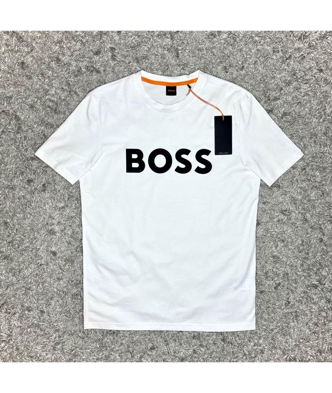 HUGO BOSS Белая хлопковая футболка, фото 6
