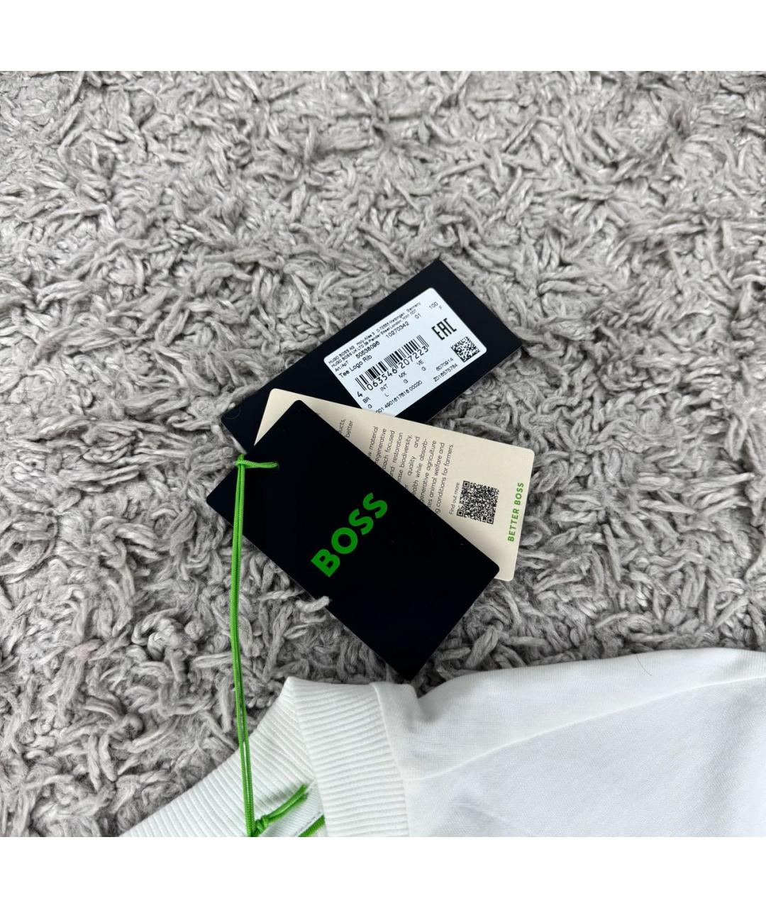 HUGO BOSS Белая футболка, фото 3