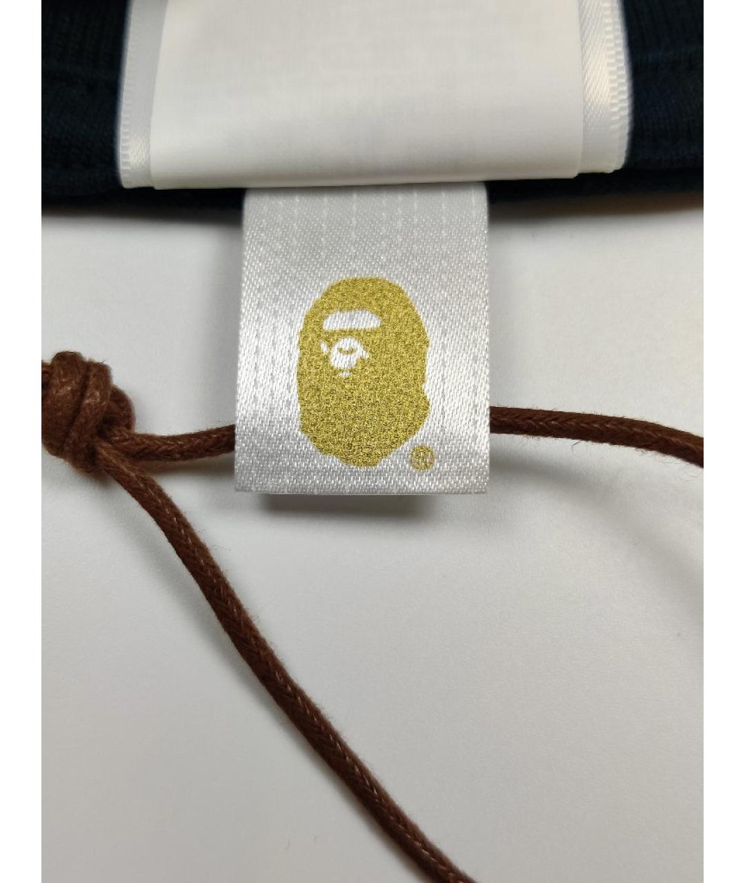 A BATHING APE Черная хлопковая футболка, фото 5