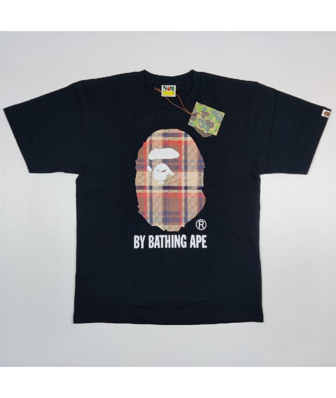 A BATHING APE Черная хлопковая футболка, фото 7
