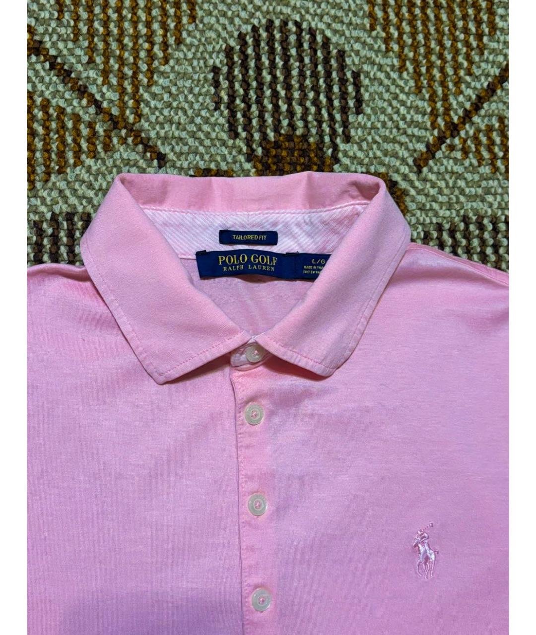 POLO RALPH LAUREN Розовая хлопковая футболка, фото 3