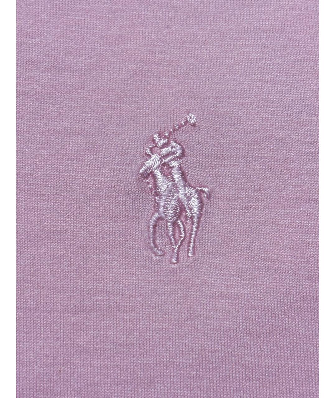 POLO RALPH LAUREN Розовая хлопковая футболка, фото 4