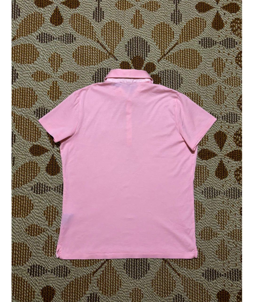 POLO RALPH LAUREN Розовая хлопковая футболка, фото 2