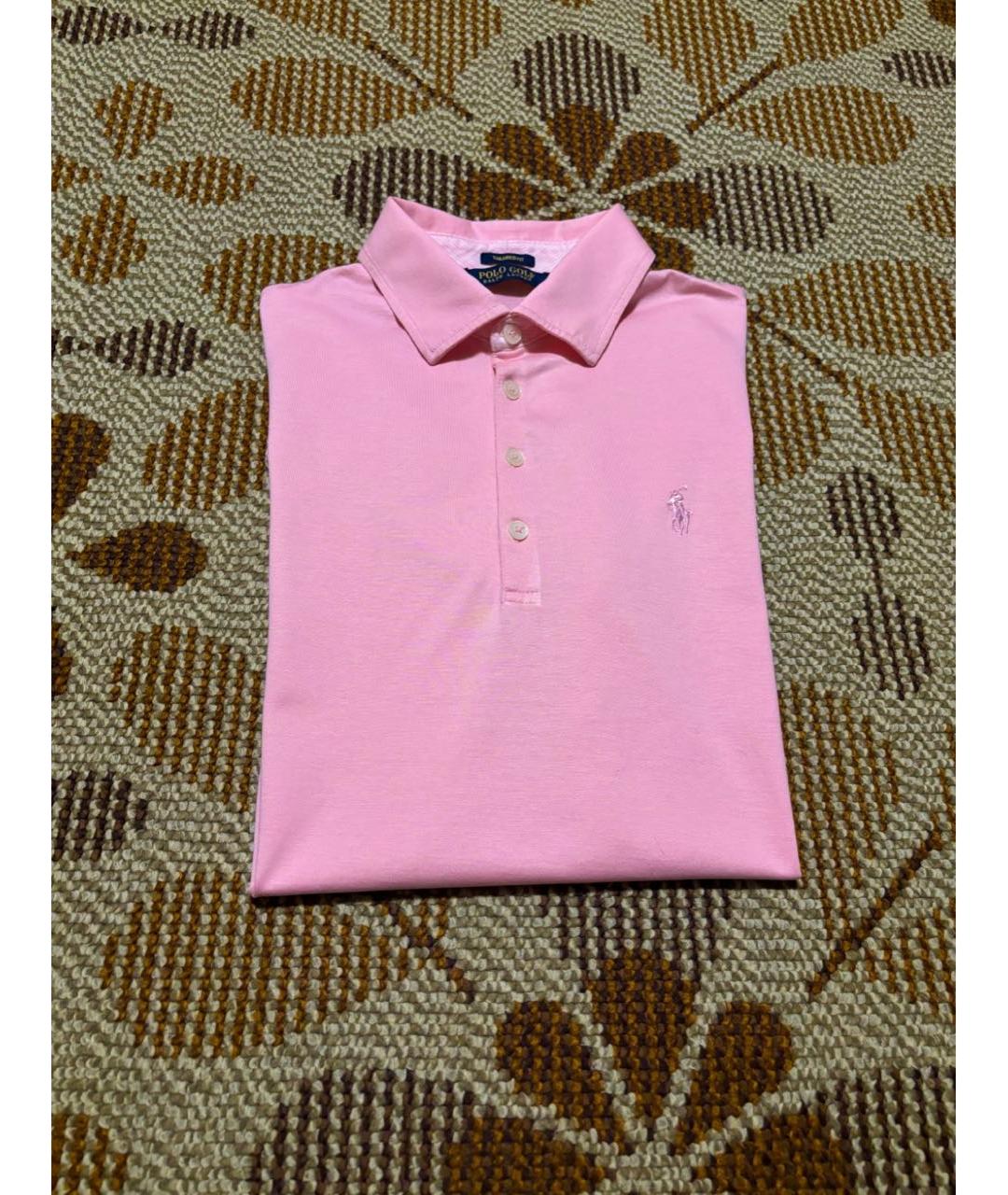 POLO RALPH LAUREN Розовая хлопковая футболка, фото 5