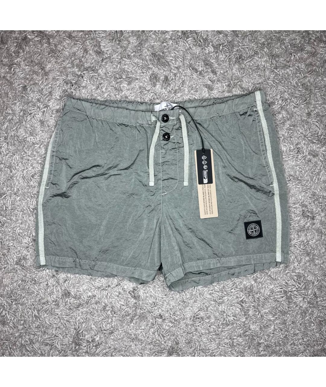 STONE ISLAND Серые шорты, фото 6