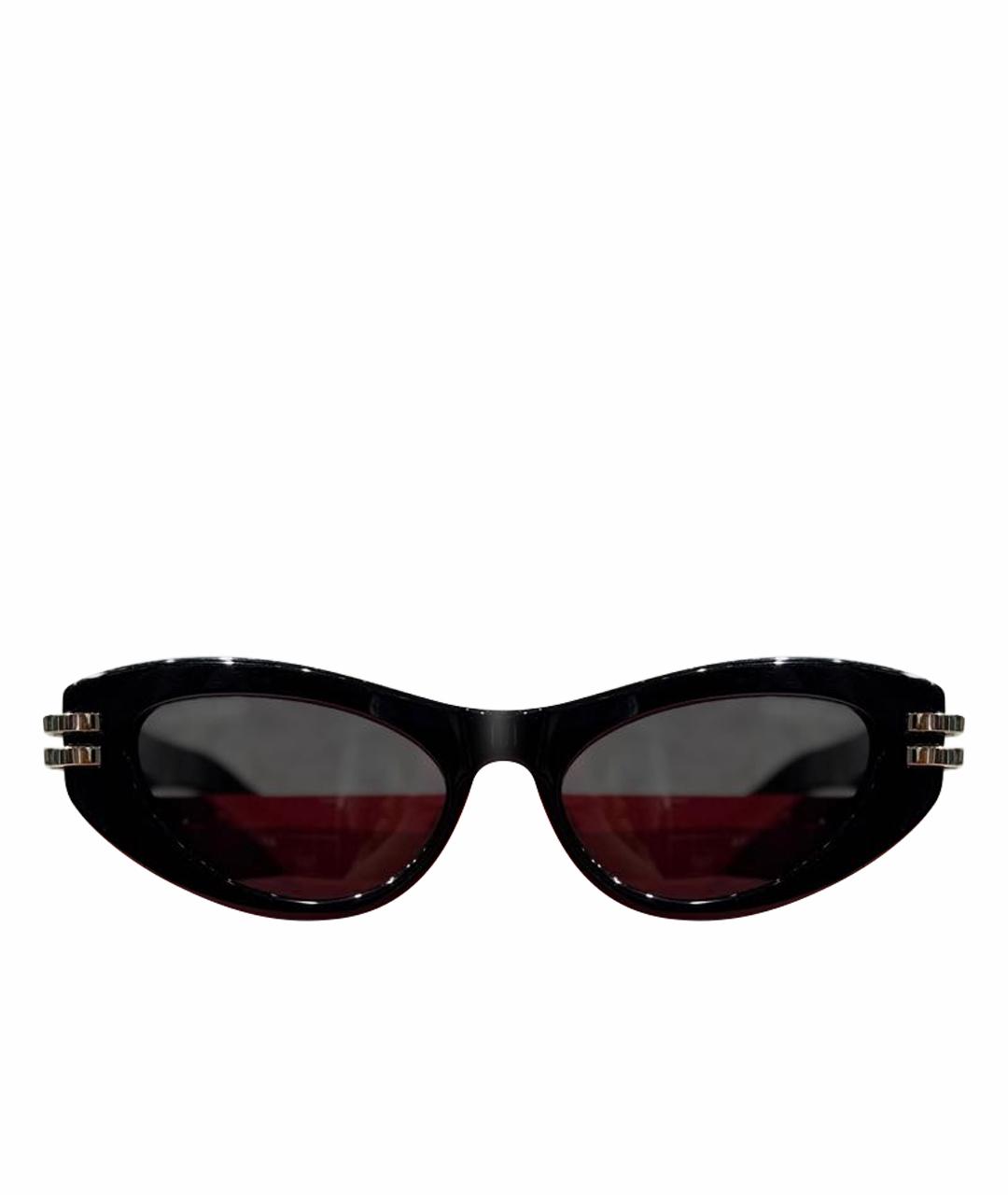 CHRISTIAN DIOR Черные пластиковые солнцезащитные очки, фото 1