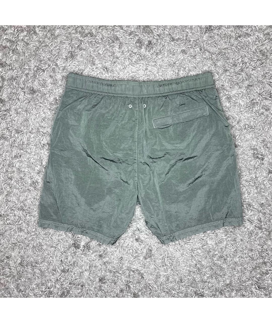 STONE ISLAND Зеленые шорты, фото 2