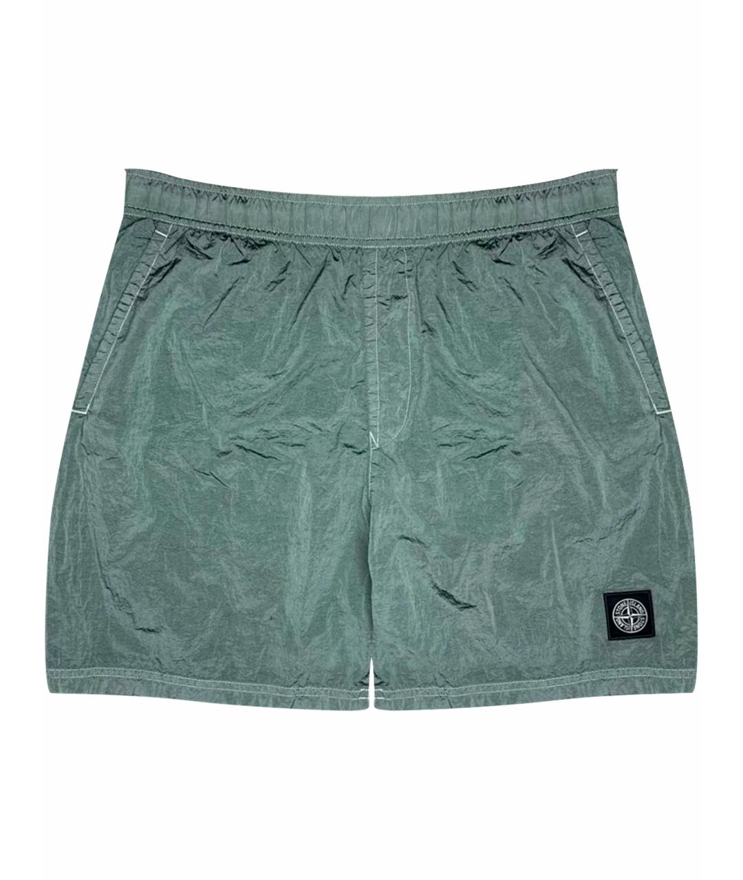 STONE ISLAND Зеленые шорты, фото 1