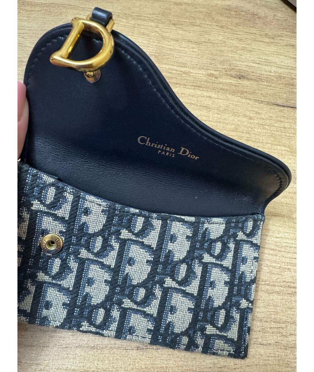 CHRISTIAN DIOR Темно-синий кошелек, фото 2