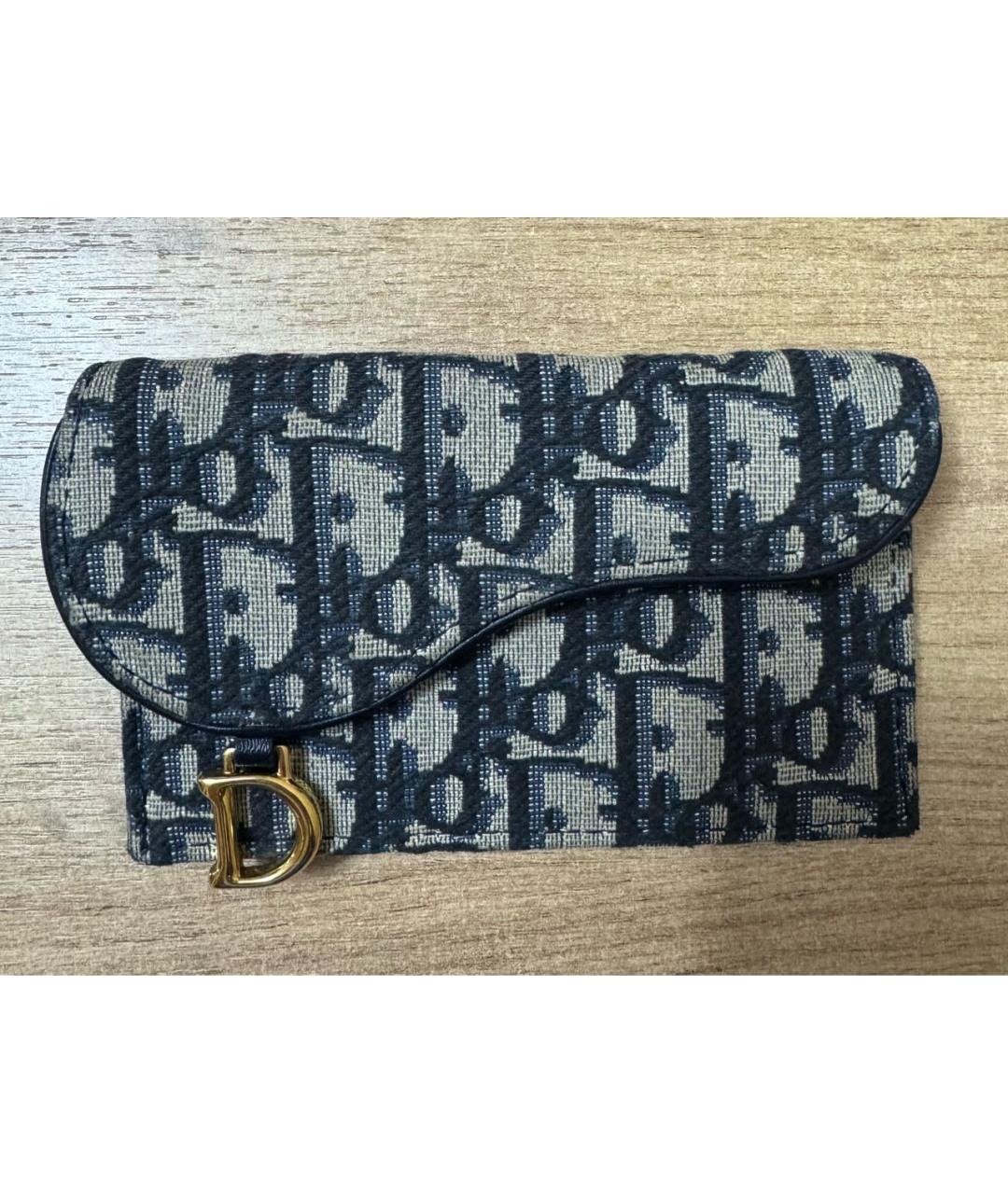 CHRISTIAN DIOR Темно-синий кошелек, фото 4