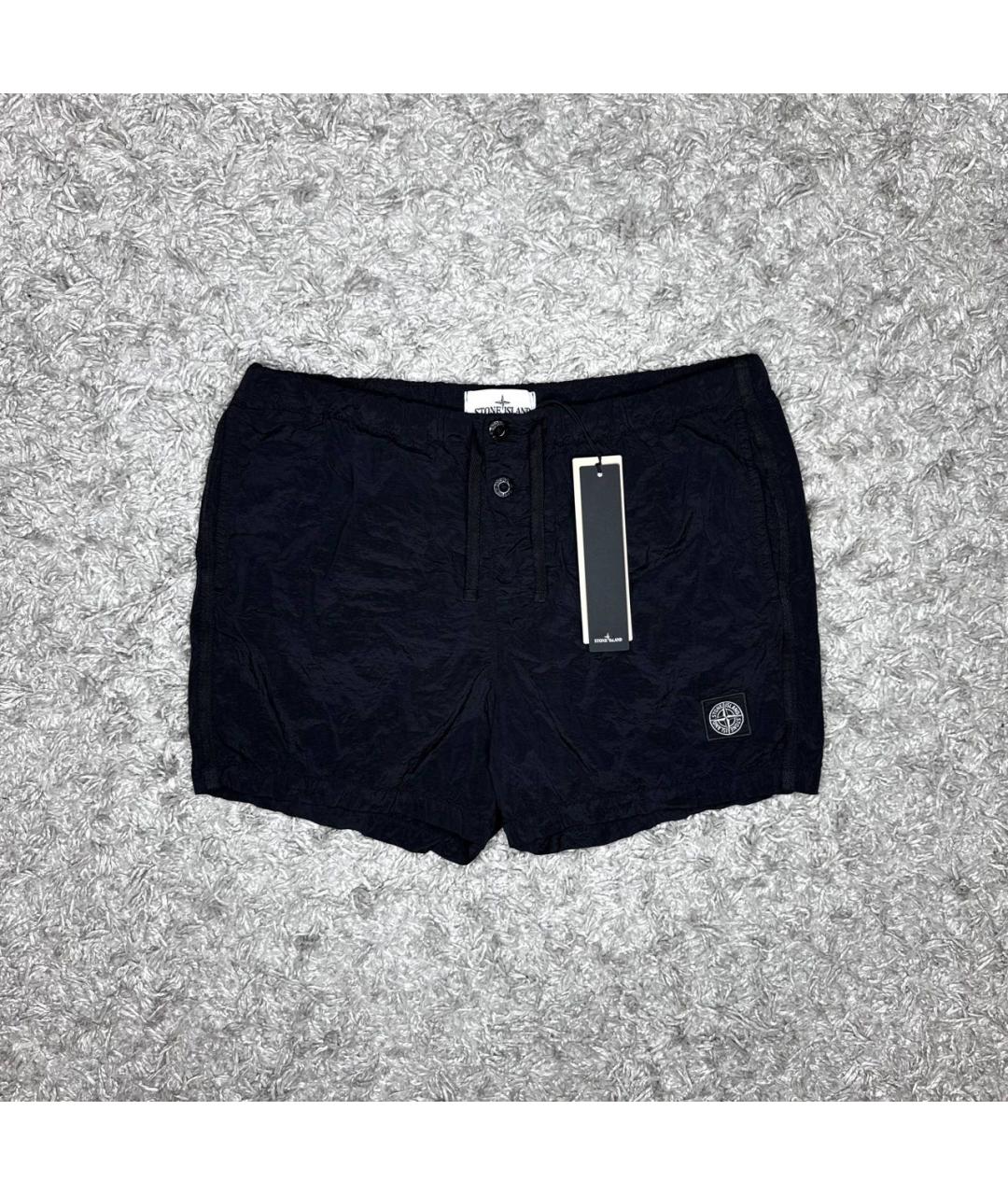 STONE ISLAND Черные шорты, фото 6