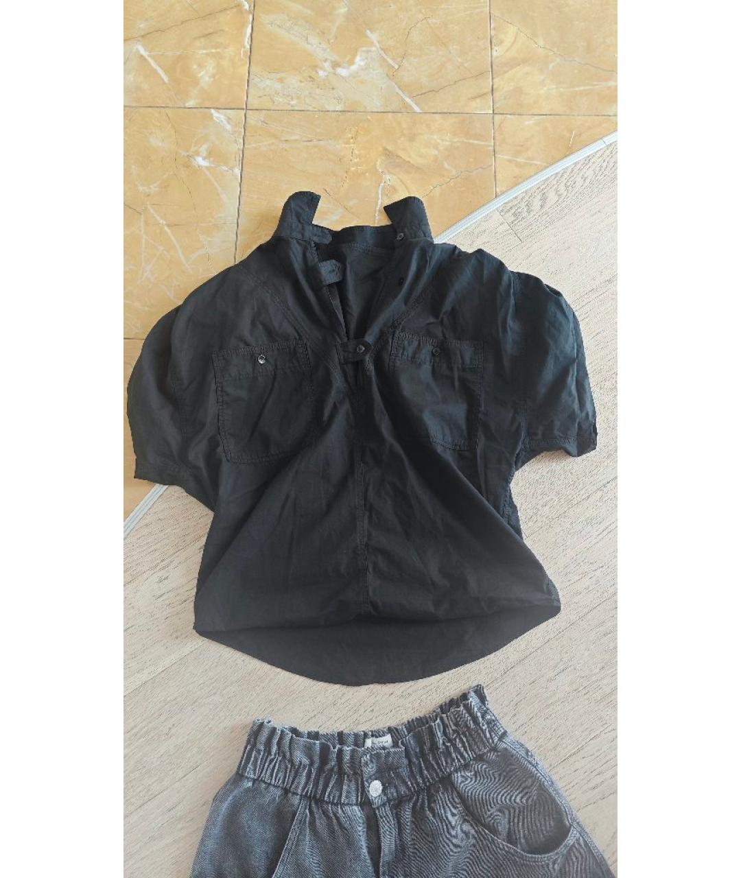 ISABEL MARANT ETOILE Черная хлопковая блузы, фото 4