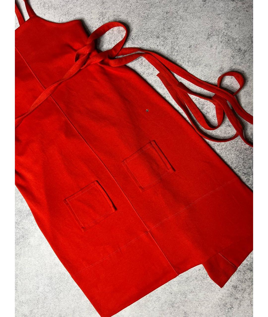 SONIA RYKIEL Красное хлопковое платье, фото 2