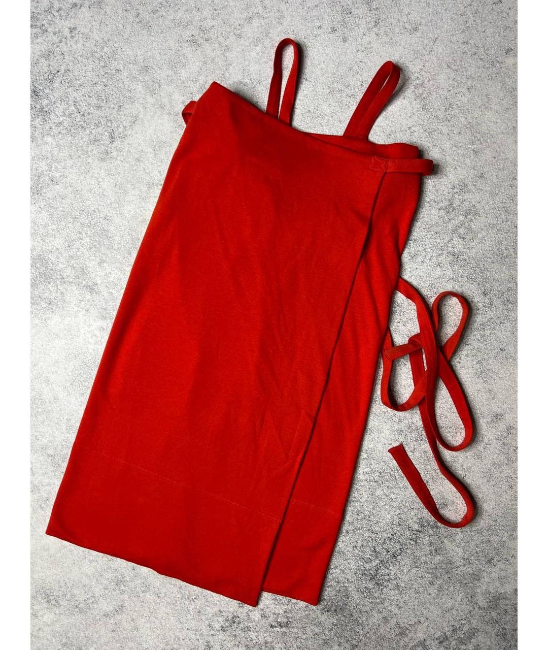 SONIA RYKIEL Красное хлопковое платье, фото 4