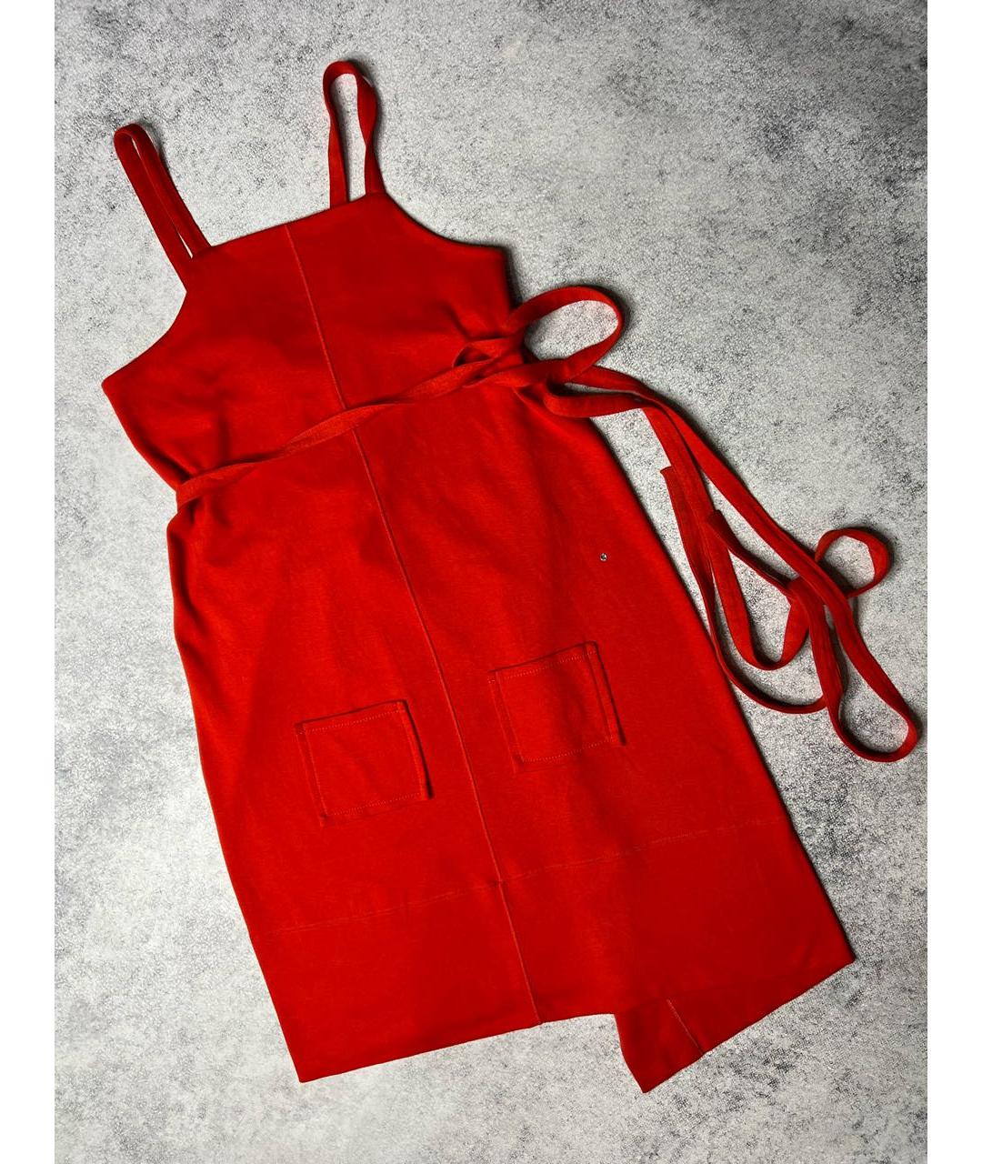 SONIA RYKIEL Красное хлопковое платье, фото 8