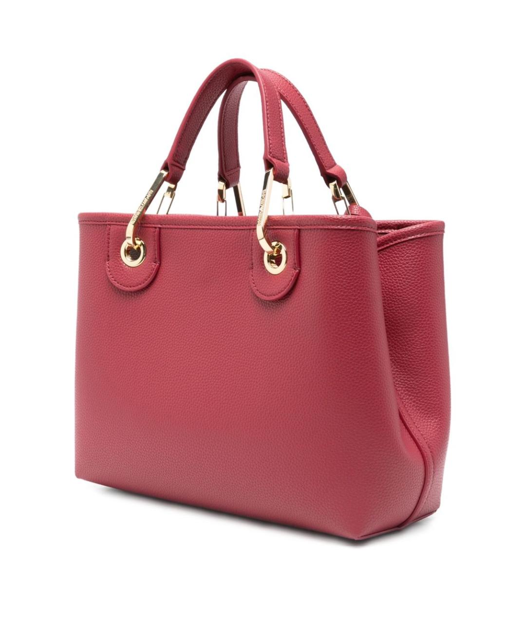 EMPORIO ARMANI Красная сумка тоут из искусственной кожи, фото 4
