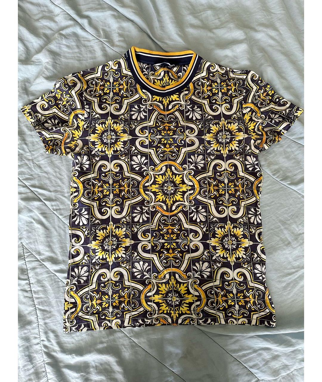 DOLCE&GABBANA Мульти футболка, фото 3