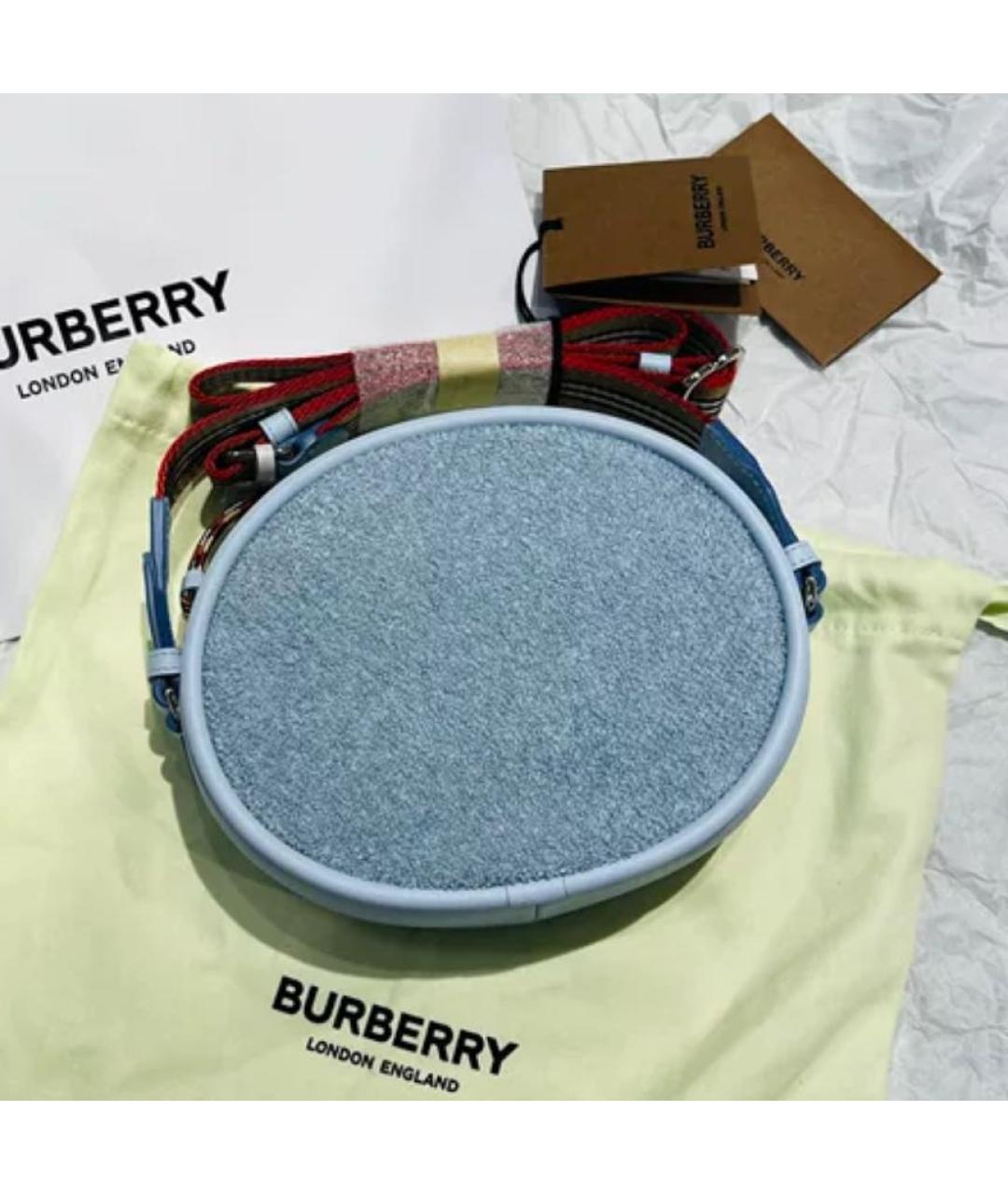 BURBERRY Голубая сумка через плечо, фото 2