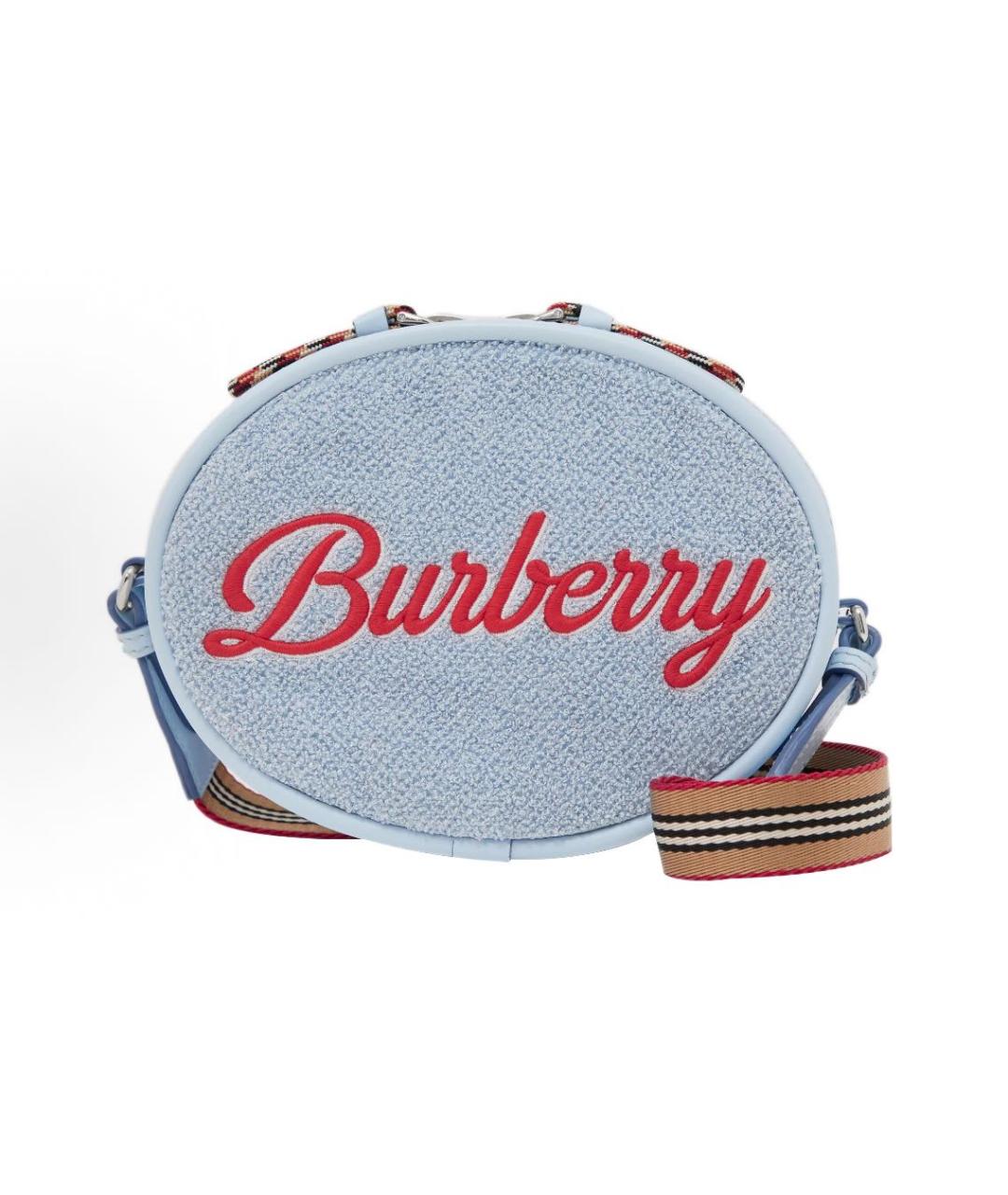 BURBERRY Голубая сумка через плечо, фото 5