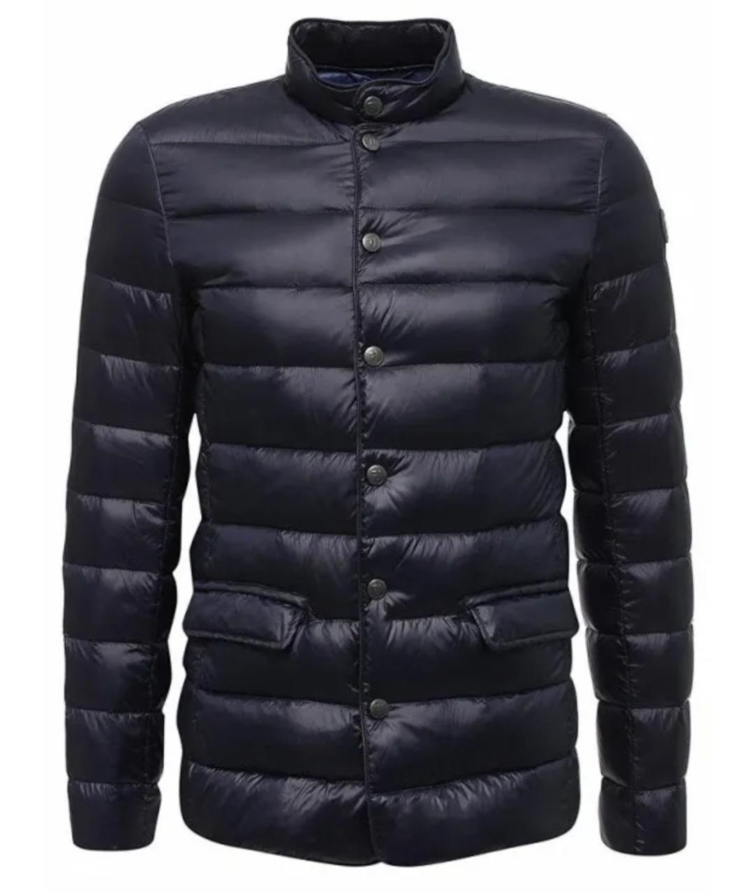 TRUSSARDI JEANS Темно-синяя полиэстеровая куртка, фото 1