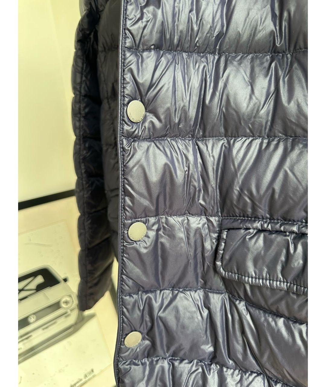 TRUSSARDI JEANS Темно-синяя полиэстеровая куртка, фото 8