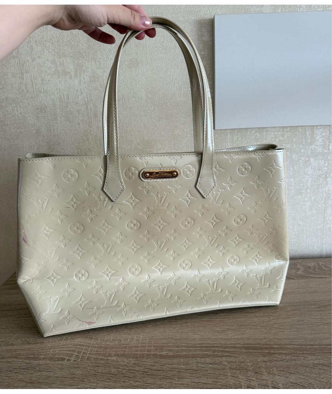 LOUIS VUITTON Бежевая сумка тоут, фото 8