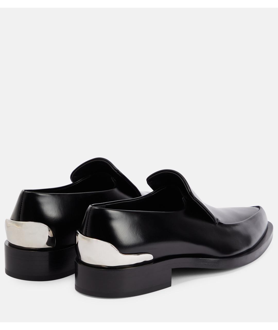 JIL SANDER Черные кожаные лоферы, фото 6