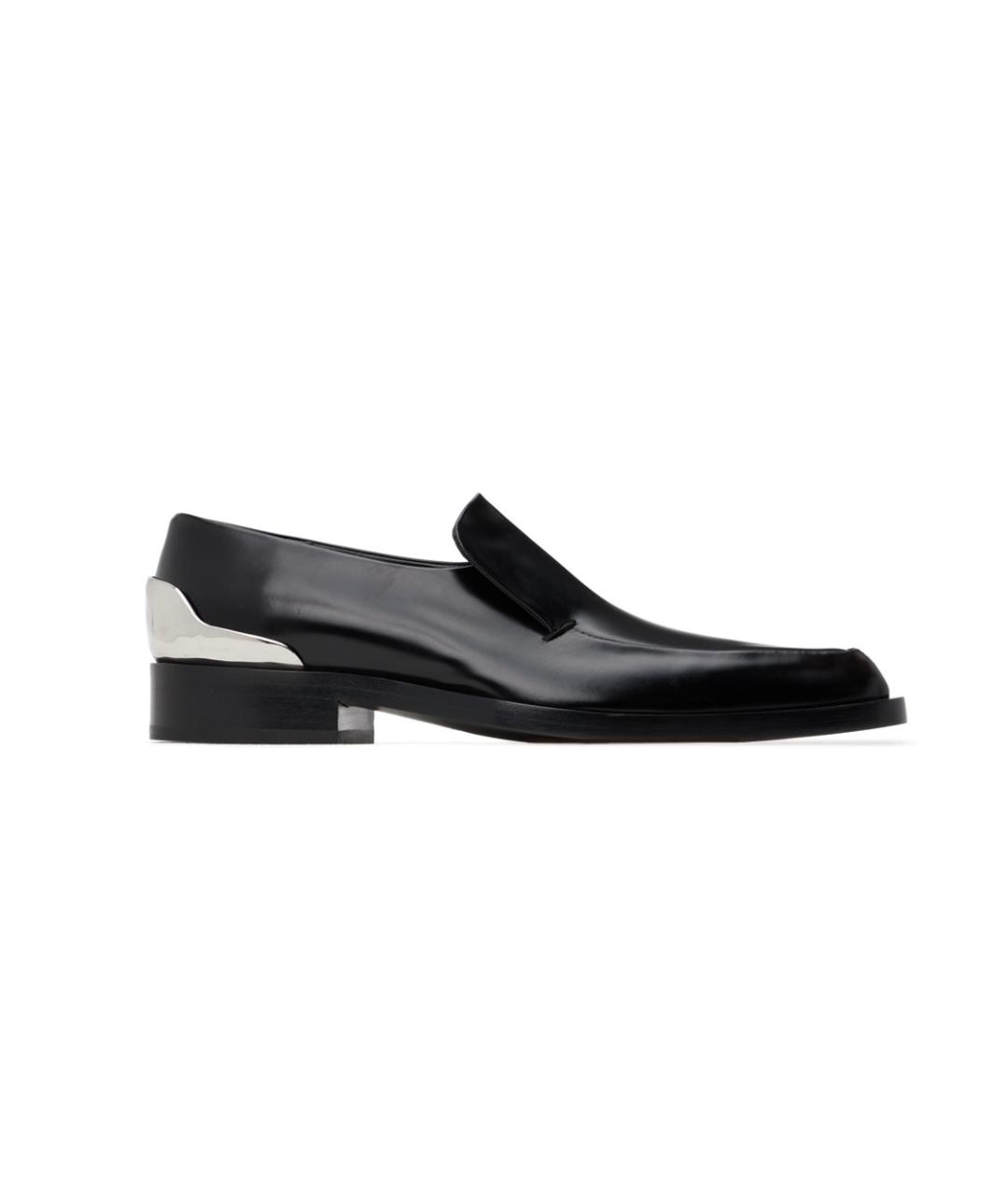 JIL SANDER Черные кожаные лоферы, фото 1