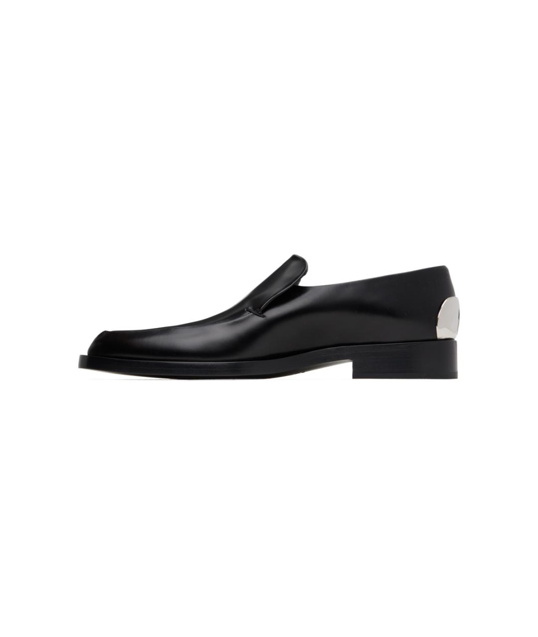 JIL SANDER Черные кожаные лоферы, фото 2