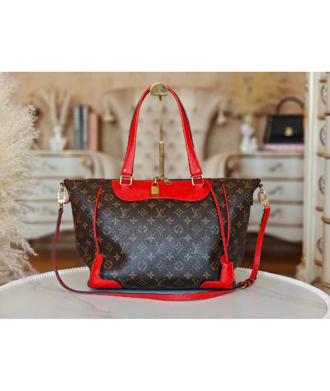 LOUIS VUITTON Коричневая сумка тоут, фото 9