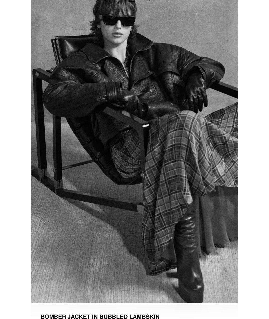 SAINT LAURENT Черная кожаная куртка, фото 3