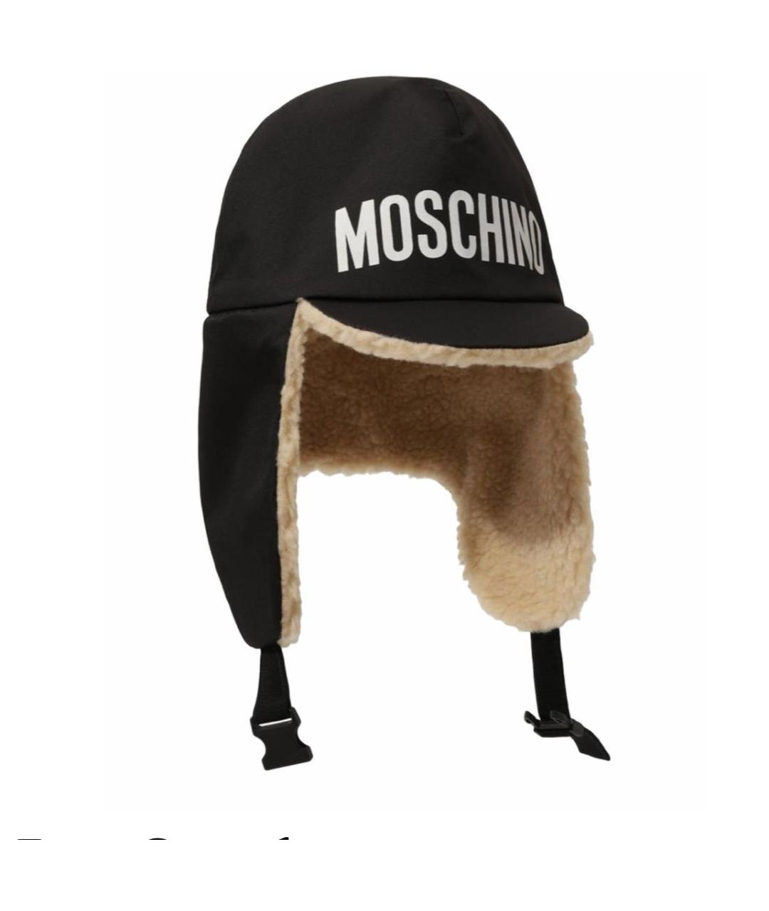 MOSCHINO Черная шапка, фото 4
