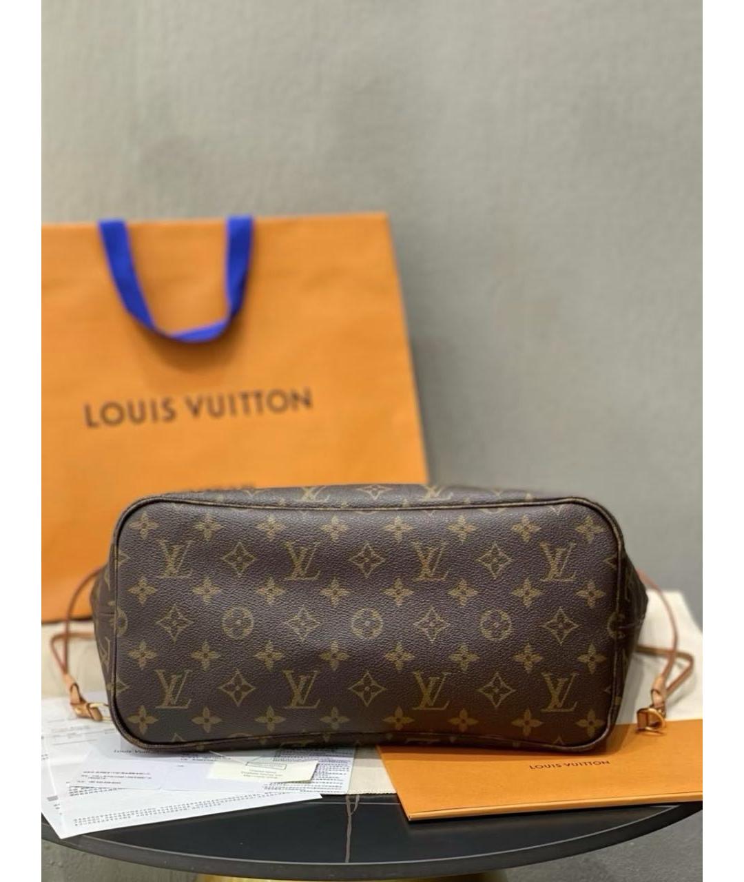 LOUIS VUITTON Коричневая сумка тоут, фото 5
