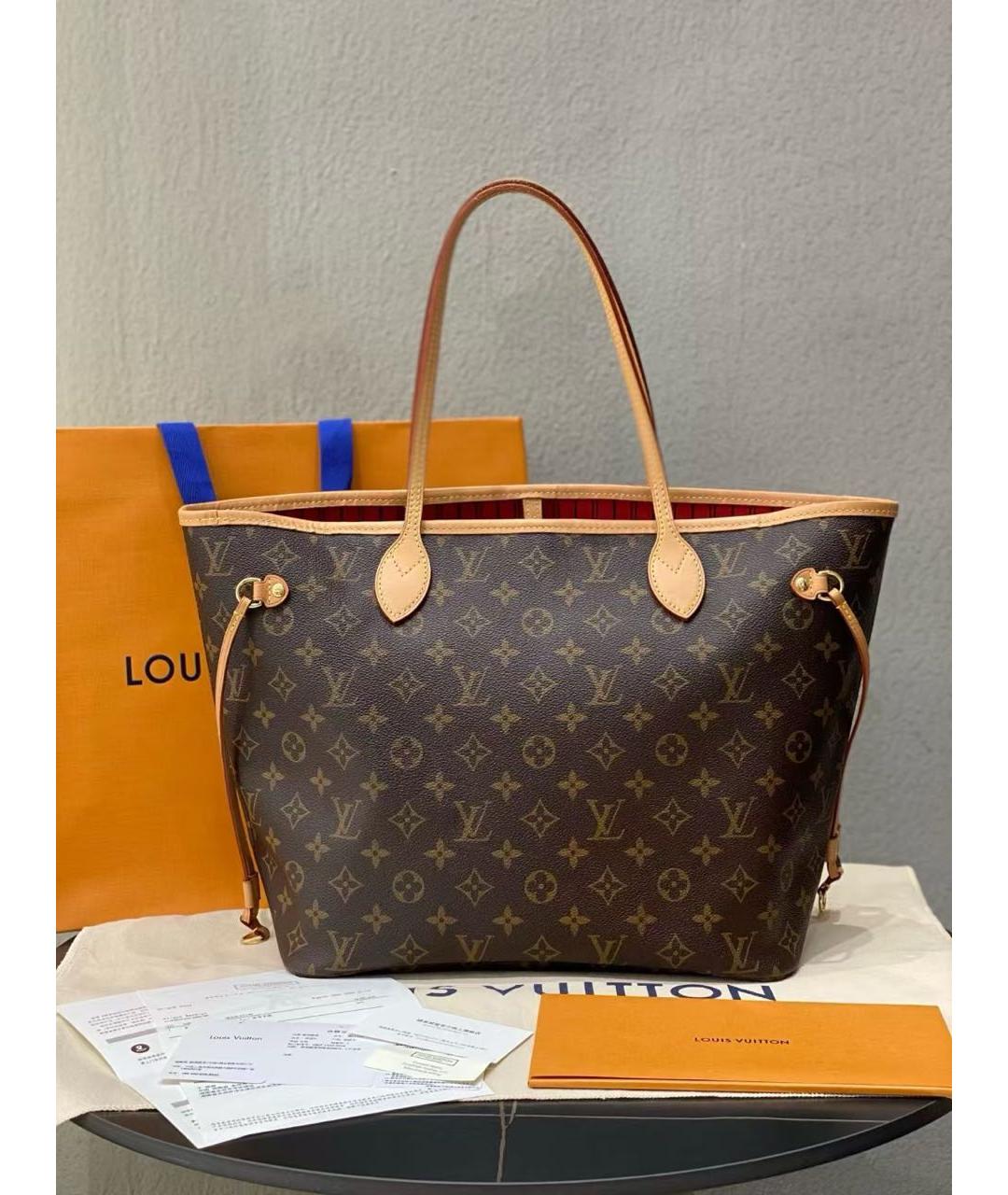 LOUIS VUITTON Коричневая сумка тоут, фото 2
