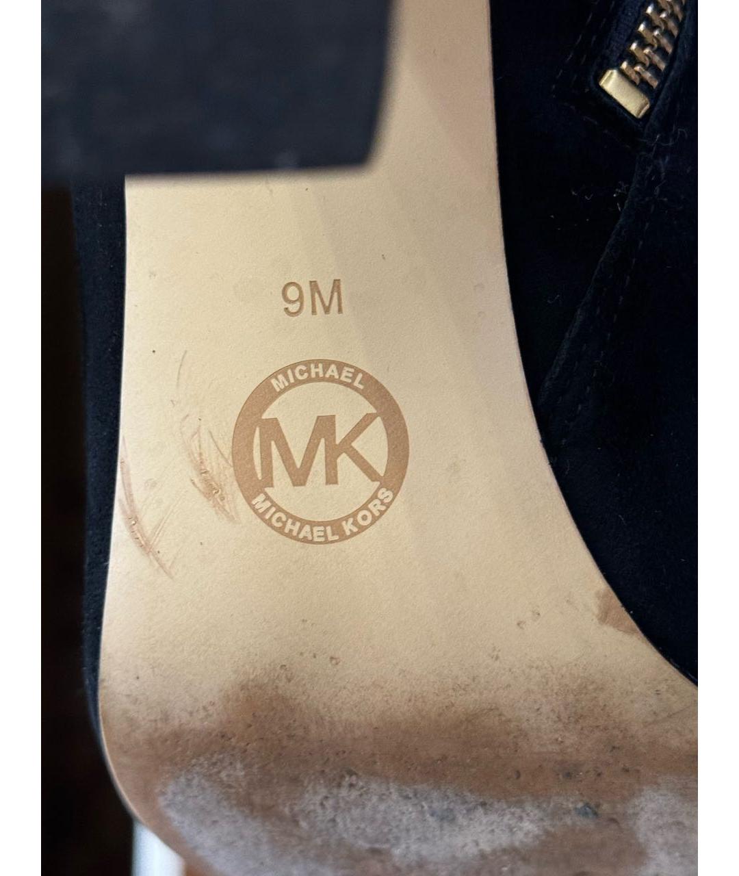 MICHAEL KORS Черные замшевые ботильоны, фото 5