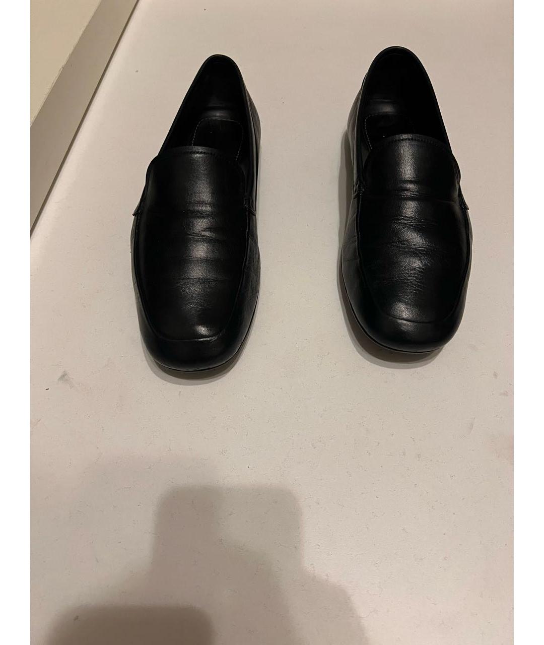 PRADA Черные кожаные мокасины, фото 3