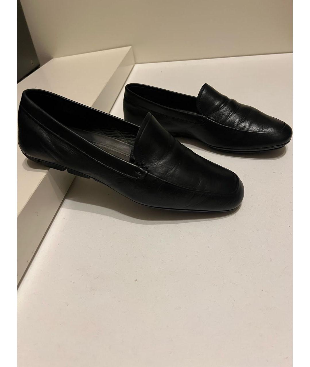 PRADA Черные кожаные мокасины, фото 6