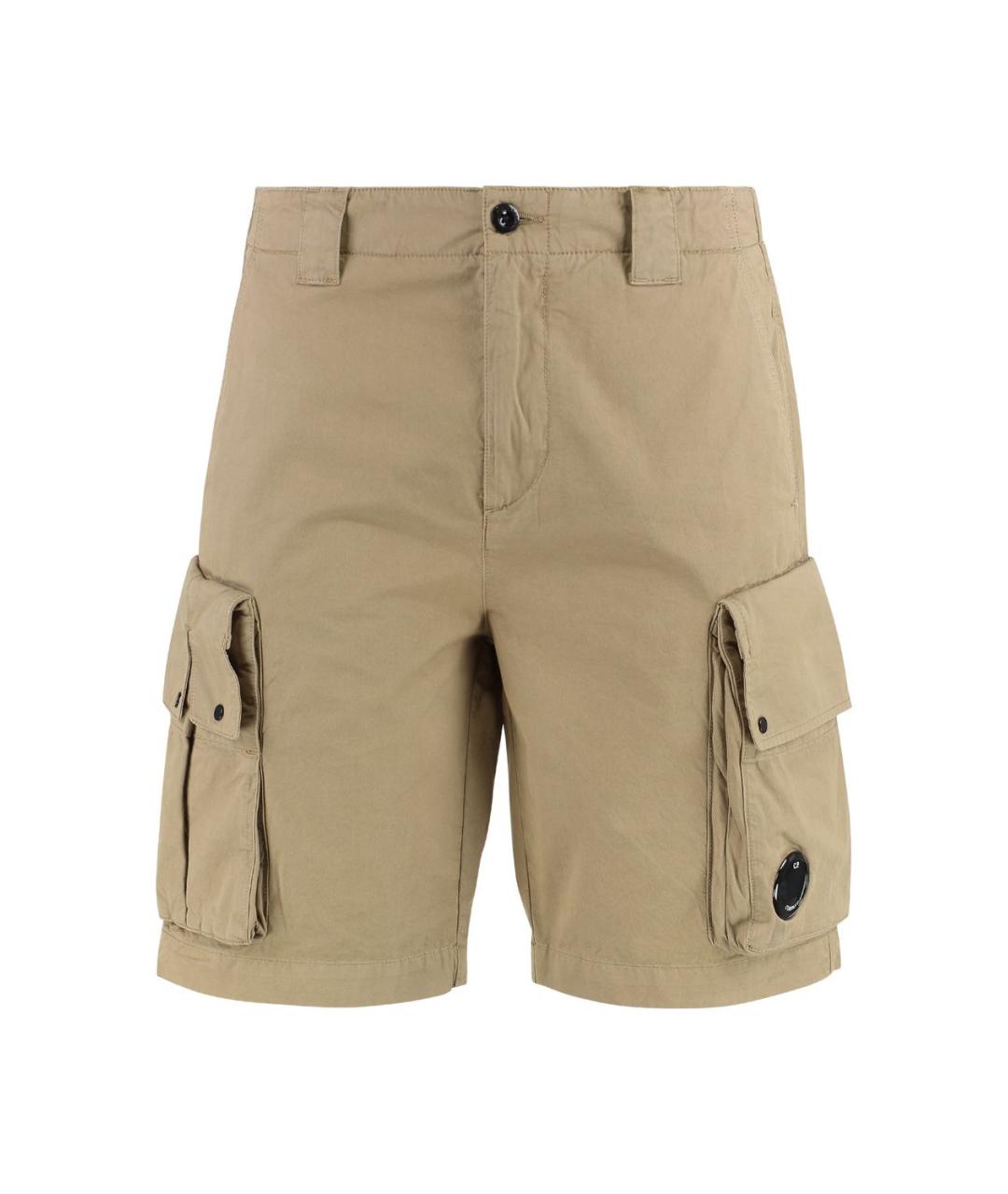 CP COMPANY Бежевые хлопковые шорты, фото 1